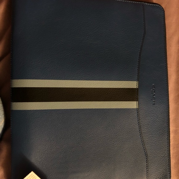 Coach Varsity Stripe Leather Tech Case - Picture 1 of 2